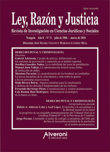 Ley, Razón y Justicia. AÑO 8, Nº 11