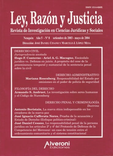 Ley, Razón y Justicia. AÑO 5, Nº 8