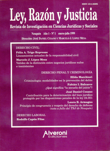 Ley, Razón y Justicia. Año 1, Nª1