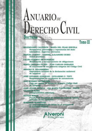Portada del libro «Anuario de Derecho Civil - TOMO III»