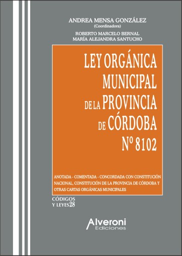 Ley Orgánica Municipal de la Provincia de Córdoba N° 8102