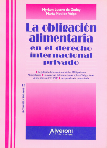 La obligación alimentaria en el derecho internacional privado