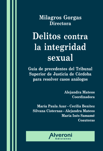 Portada del libro «Delitos contra la integridad sexual», de Gorgas Milagros