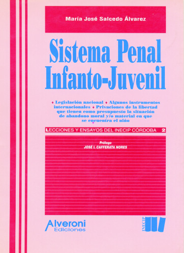 Portada del libro «Sistema Penal Infanto-Juvenil», de Salcedo Álvarez María José