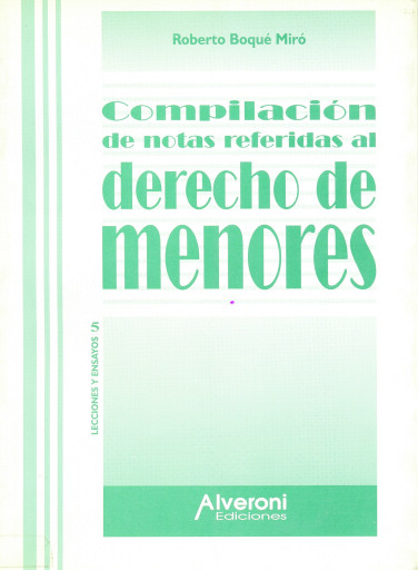 Compilación de notas referidas al derecho de menores