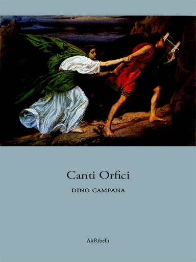 Portada del libro «Canti Orfici», de Dino Campana