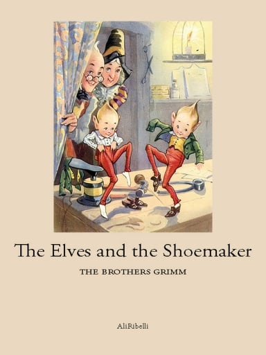 Portada del libro «The Elves and The Shoemaker», de The Brothers Grimm