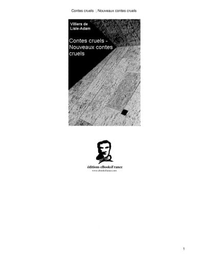Contes Cruels - Nouveaux Contes Cruels