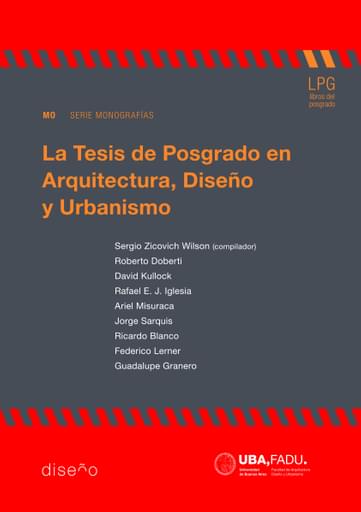 La Tesis de Posgrado en Arquitectura, Diseño y Urbanismo