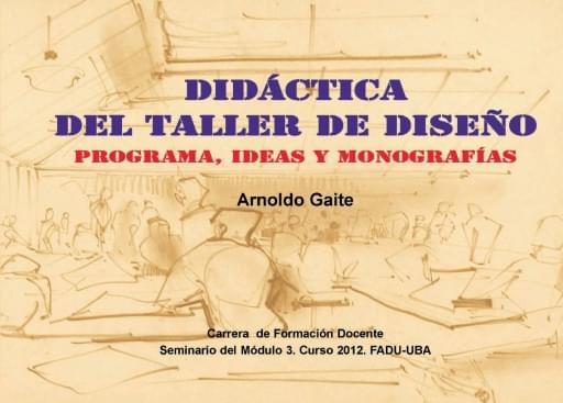 DIDÁCTICA DEL TALLER DE DISEÑO imagen de portada
