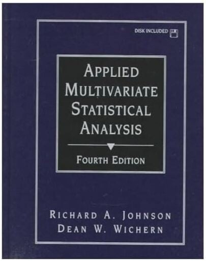 Applied Multivariate Statistical Analysis
