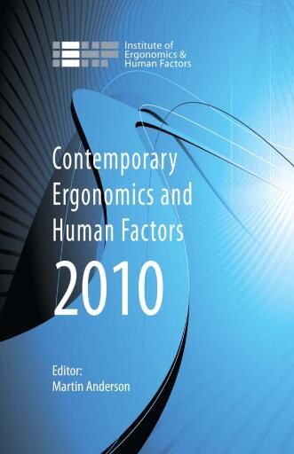 Contemporary Ergonomics and Human Factors 2010