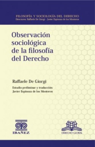 OBSERVACIÓN SOCIOLÓGICA DE LA FILOSOFÍA DEL DERECHO