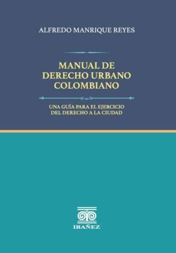 MANUAL DE DERECHO URBANO