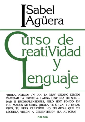 Portada del libro «Curso de creatividad y lenguaje», de Agüera,, I