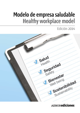 Portada del libro «Modelo de empresa saludable», de AENOR