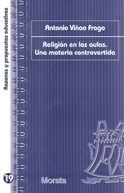 Portada del libro «Religión en las aulas», de A Viñao