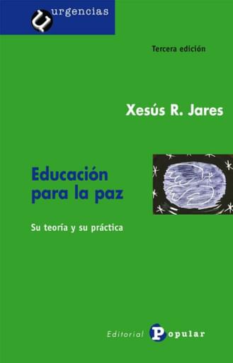 Portada del libro «Educación para la Paz», de X Jares