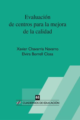 Portada del libro «Evaluación de centros para la mejora de la calidad», de E Borrell, X Chavarría