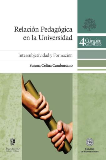 Portada del libro «Relación Pedagógica en la Universidad», de Cambursano Susana Celina