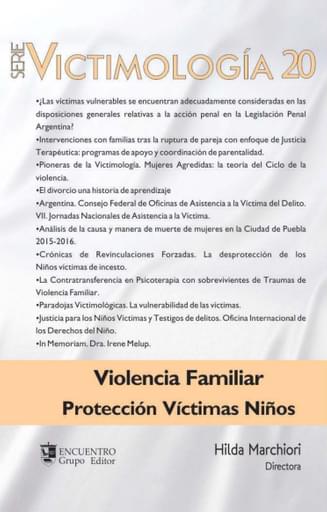 Victimología 20. Violencia Familiar. Protección de Niños Víctimas