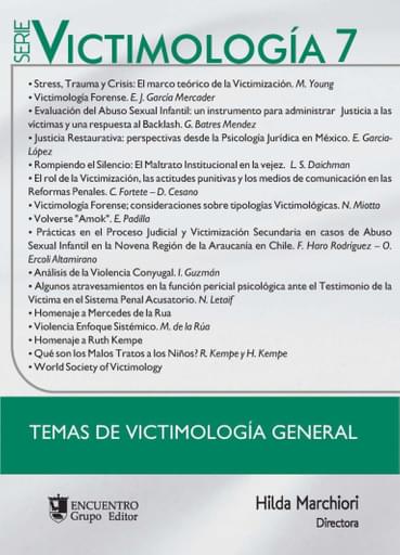 Victimología 7. Temas de Victimología General