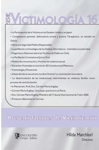 Victimología 16. Prevenir Factores de Victimización