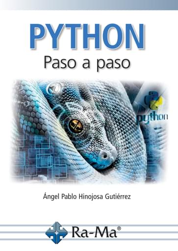 Portada del libro «PYTHON Paso a paso», de Á. Hinojosa