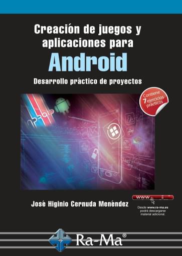 Portada del libro «Creación de juegos y aplicaciones para Android», de J Cernuda