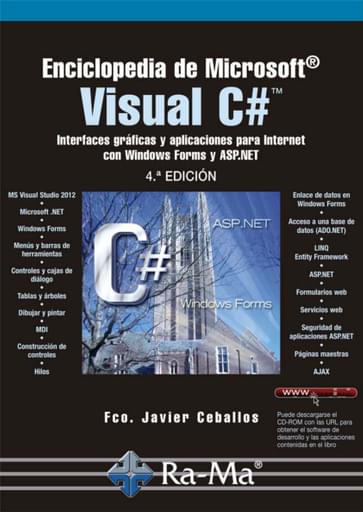 Portada del libro «Enciclopedia de Microsoft® Visual C#», de F Ceballos