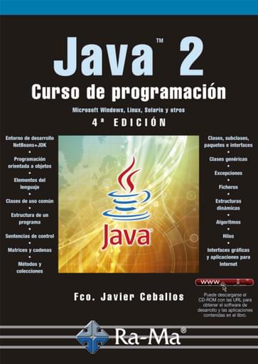 Portada del libro «Java™ 2 Curso de programación 4ed.», de F Ceballos