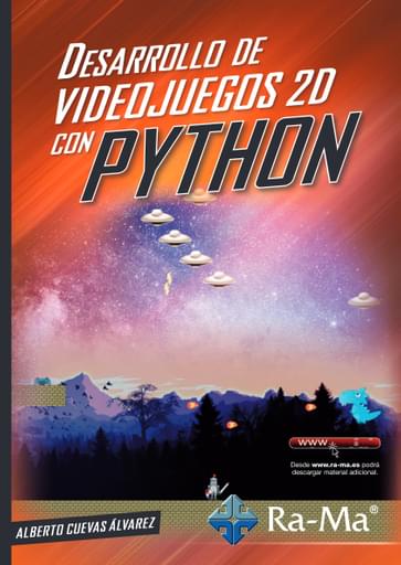 Portada del libro «Videojuegos 2D Desarrollo con Python», de A Cuevas