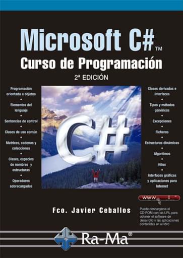 Portada del libro «Microsoft C#™ Curso de programación», de F Ceballos