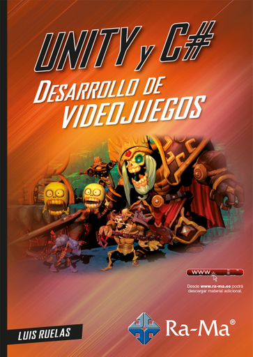 Portada del libro «Unity y C# Desarrollo de videojuegos», de L. Ruelas
