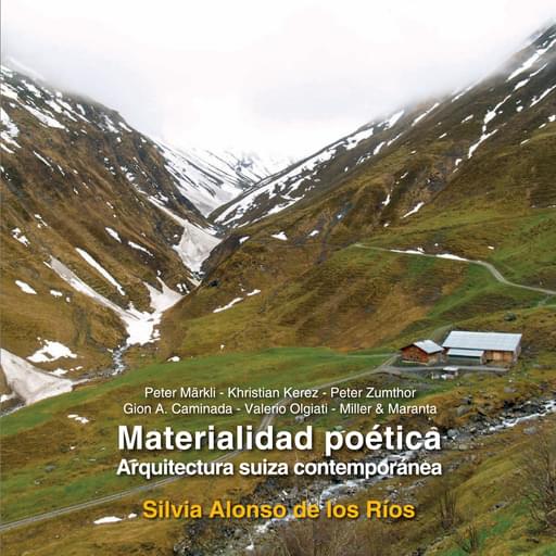 Portada del libro «Materialidad poética. Arquitectura Suiza Contemporánea», de S. Alonso de los Ríos