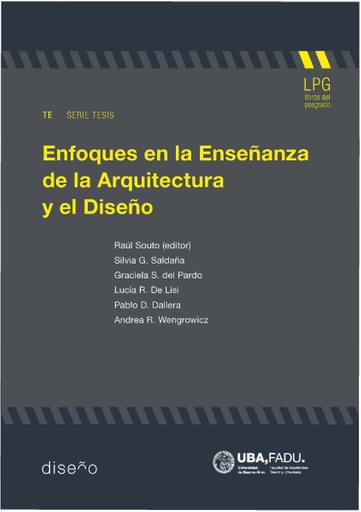 Portada del libro «Enfoques en la enseñanza de la arquitectura y el diseño», de A. Wengrowicz