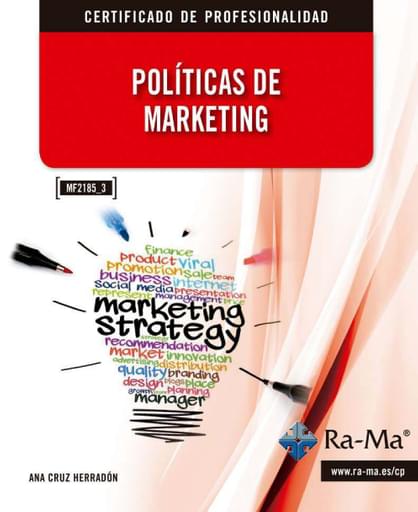 Portada del libro «Politícas de marketing», de A Cruz