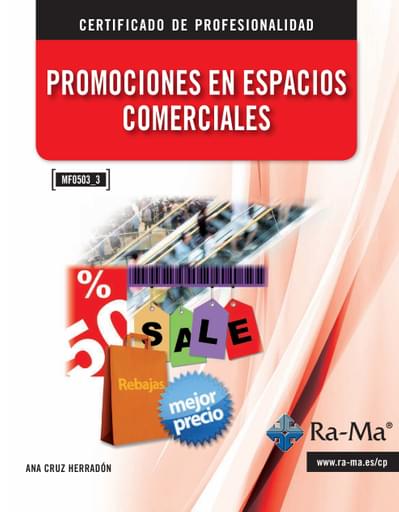 Portada del libro «Promociones en espacios comerciales», de A Cruz