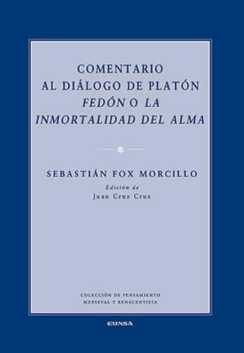Portada del libro «Comentario al dialogo de platón», de S. Fox