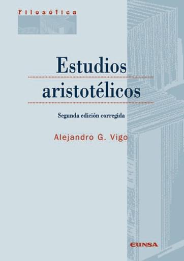 Portada del libro «Estudios aristotélicos», de A. Vigo