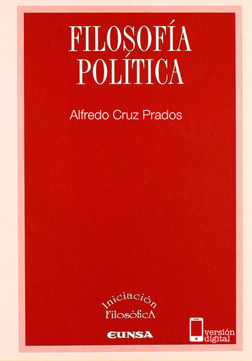 Portada del libro «Filosofía política», de A Cruz