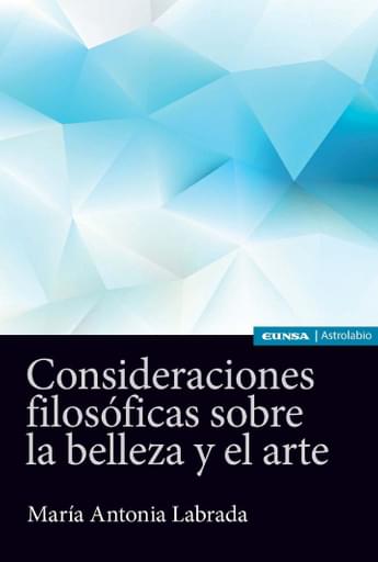Portada del libro «Consideraciones filosofícas sobre la belleza y el arte», de M. Labrada