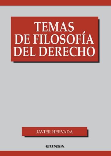 Portada del libro «Temas de filosofía del derecho», de J. Hervada