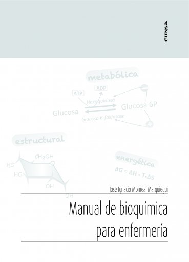 Portada del libro «Manual de bioquímica para enfermería», de J. Monreal