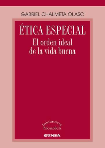 Portada del libro «Ética especial», de G. Chalmeta