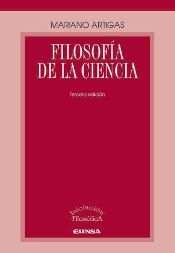 Portada del libro «Filosofía de la ciencia», de M. Artigas
