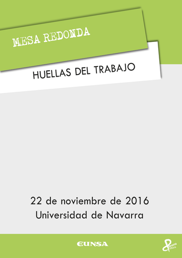 Portada del libro «Huellas del trabajo», de M. Iraburu