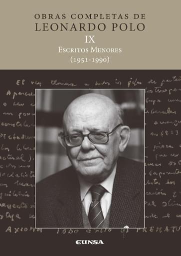 Portada del libro «Escritos menores (1951-1990)», de L. Polo