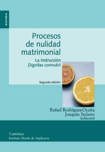 Portada del libro «Procesos de nulidad matrimonial», de Rodríguez-Ocaña: R., J. Sedano