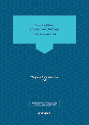 Portada del libro «Tomás Moro y Vasco de Quiroga», de V. Aspe